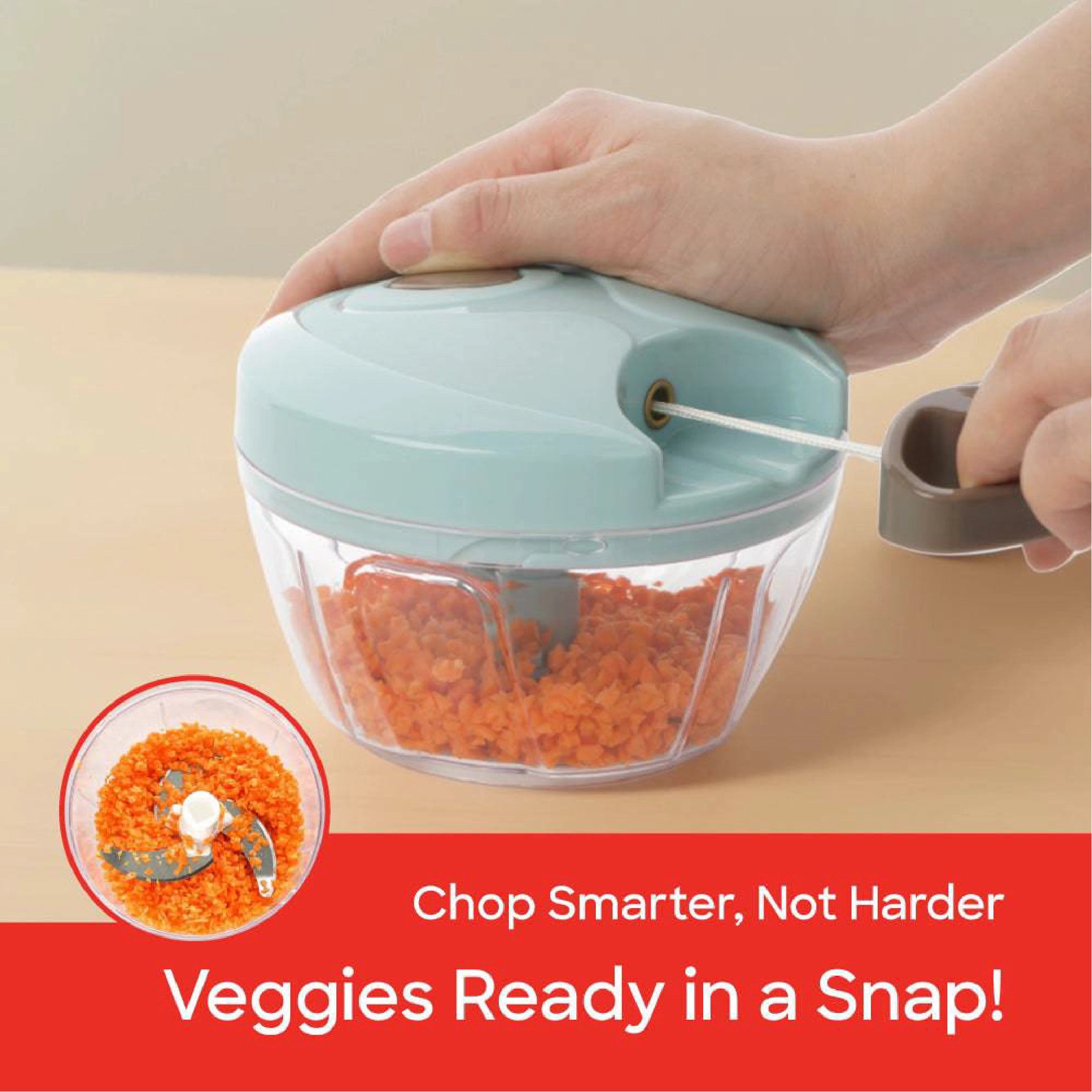 Sanford Manual Food Chopper 400ml with Stainless Steel Blades - SF5591KT Sanford KSA