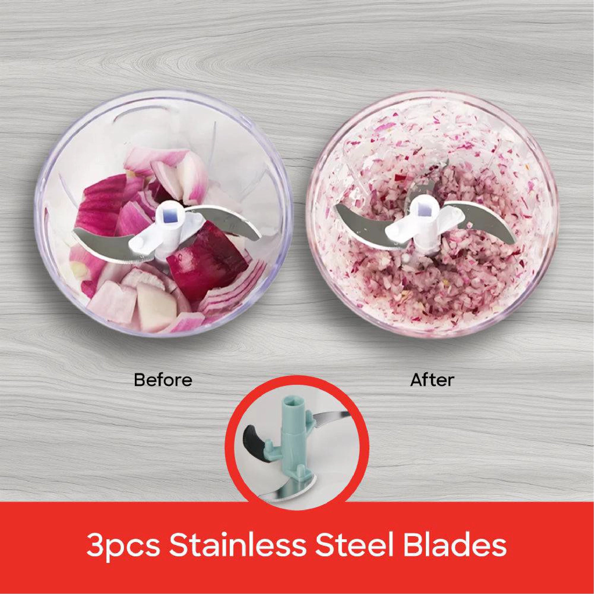 Sanford Manual Food Chopper 400ml with Stainless Steel Blades - SF5591KT Sanford KSA