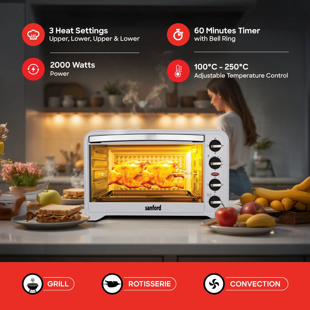 Sanford Electric Oven KSA 48L Rotisserie & Convection 2000W - SF5620EO Sanford KSA