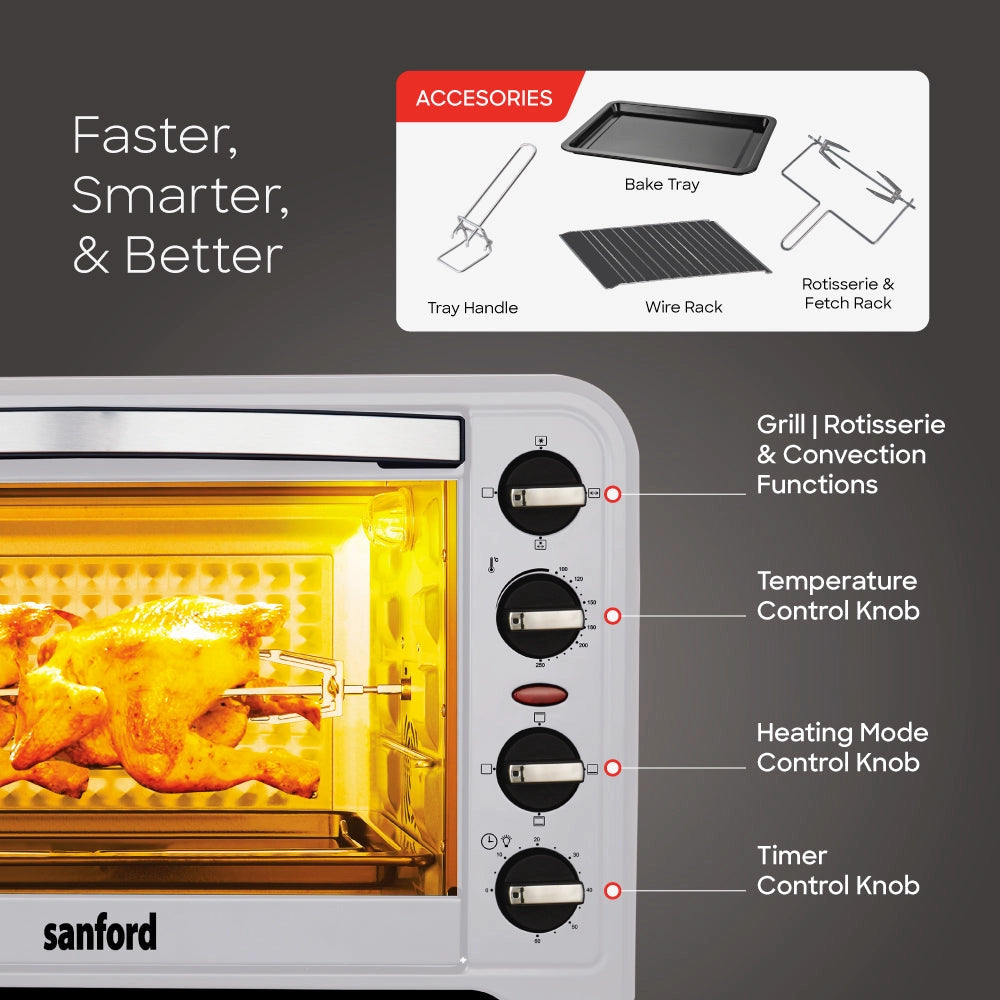 Sanford Electric Oven KSA 48L Rotisserie & Convection 2000W - SF5620EO Sanford KSA