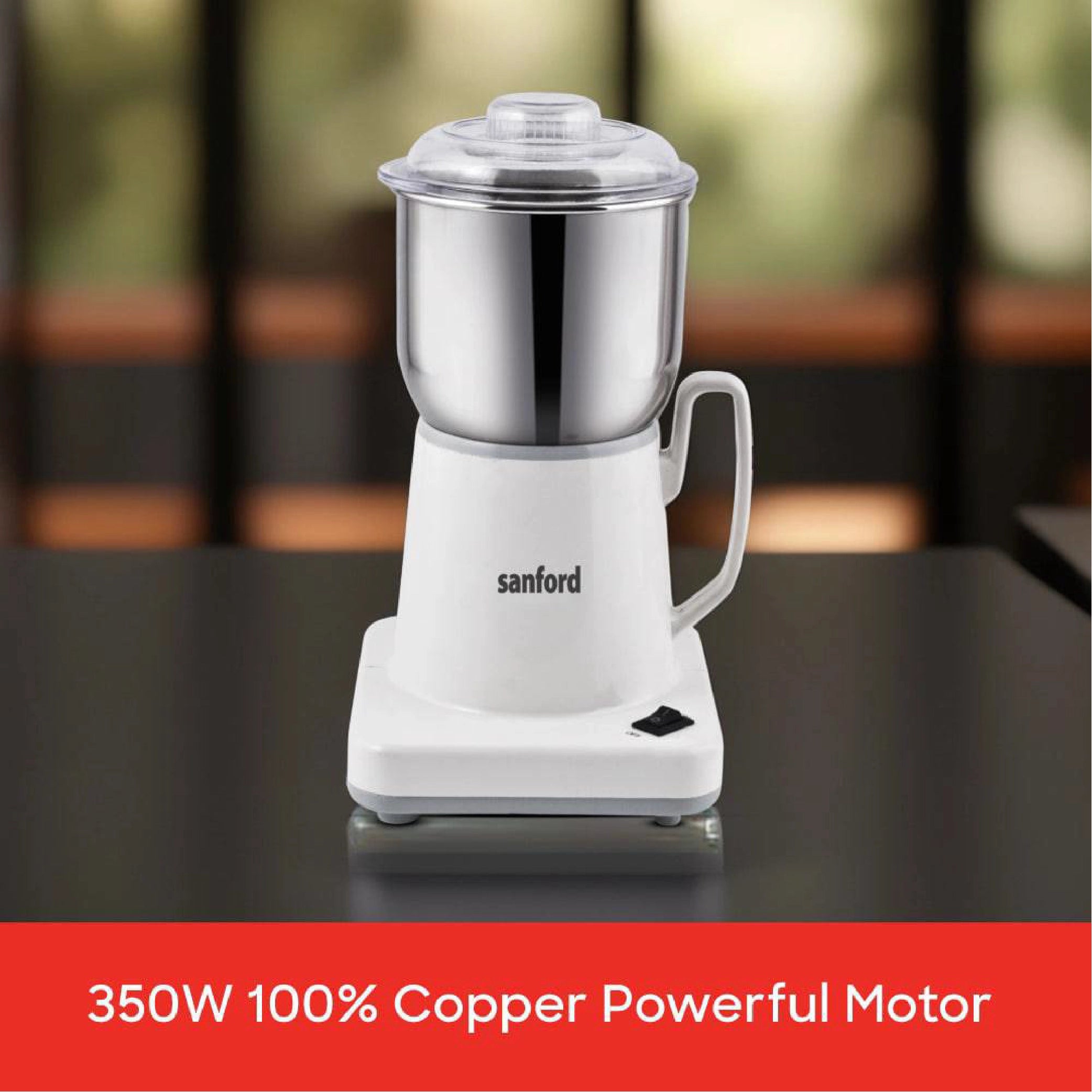Sanford Coffee Grinder 350W with Copper Motor & 900g Stainless Steel Jar - SF5651CG Sanford KSA