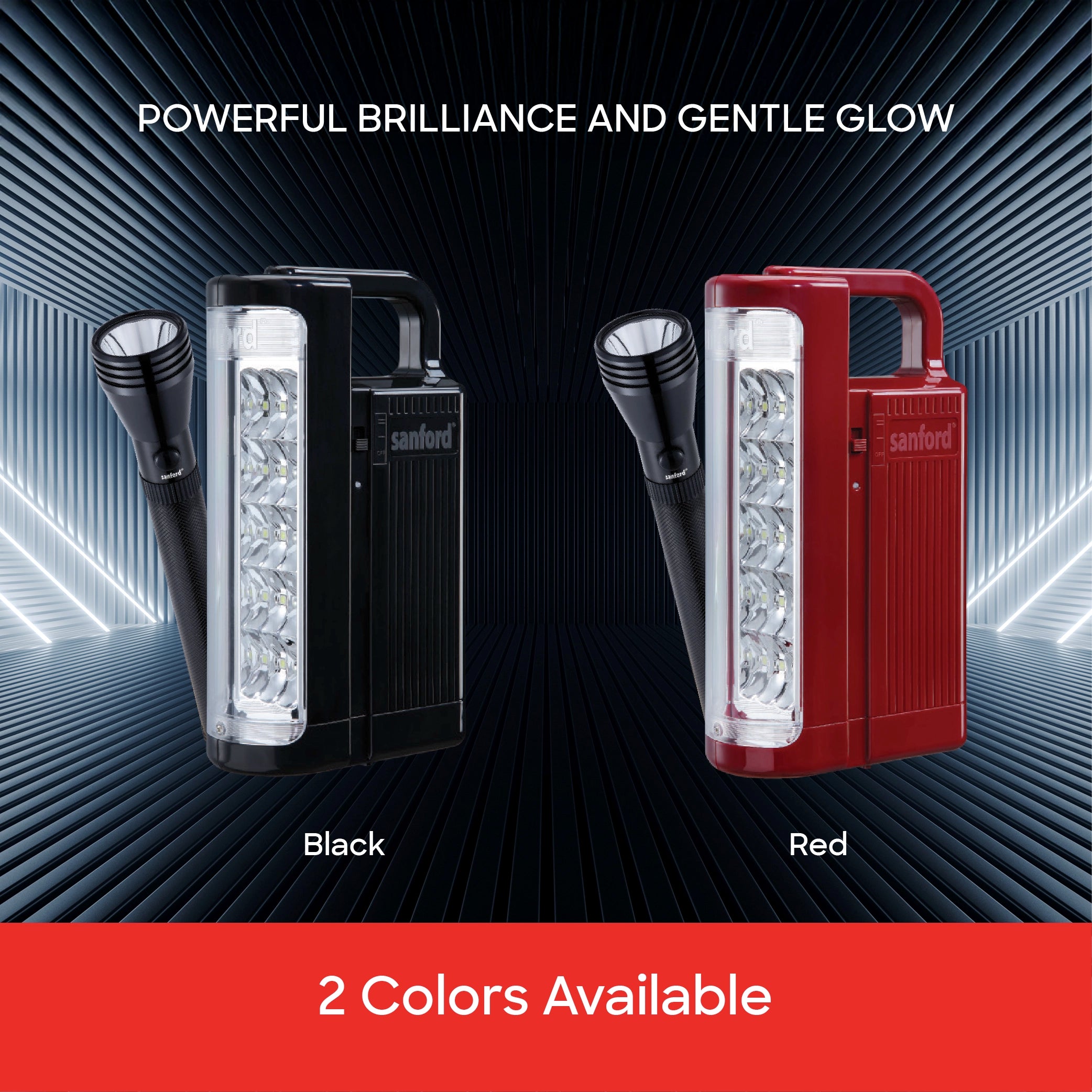 Sanford 2-in-1 Rechargeable Emergency Lantern & Torch Combo LED Lighting - SF5830SEC Sanford KSA