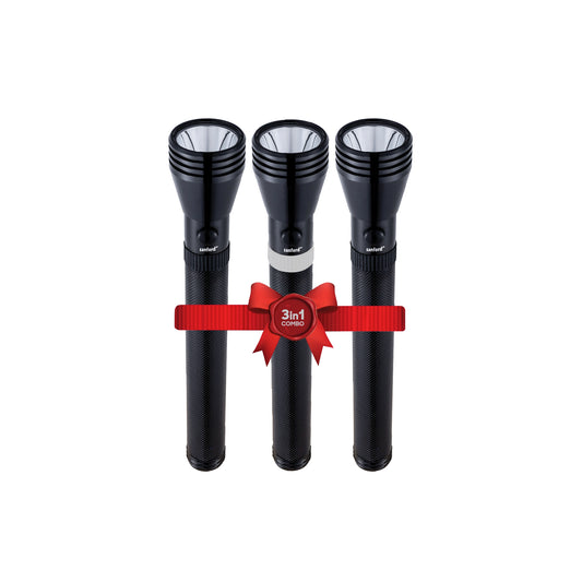 Sanford 3-in-1 Rechargeable LED Flashlight Torch Combo 5W 1800m Long Range - SF5835SLC Sanford KSA