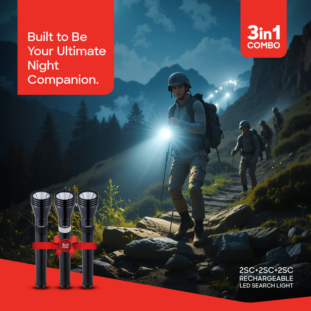 Sanford SF5835SLC rechargeable LED flashlight 1800m long range