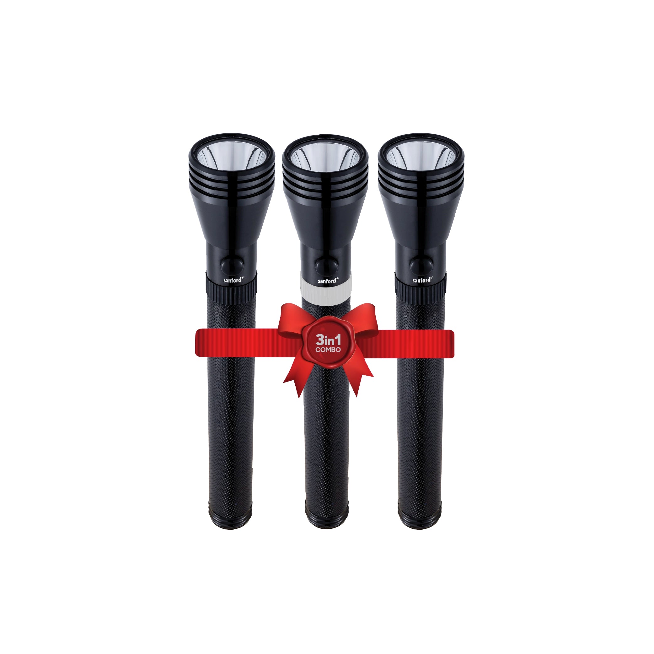 Sanford 3-in-1 Rechargeable LED Flashlight Torch Combo 5W 2200m Long Range CREE - SF5836SLC Sanford KSA