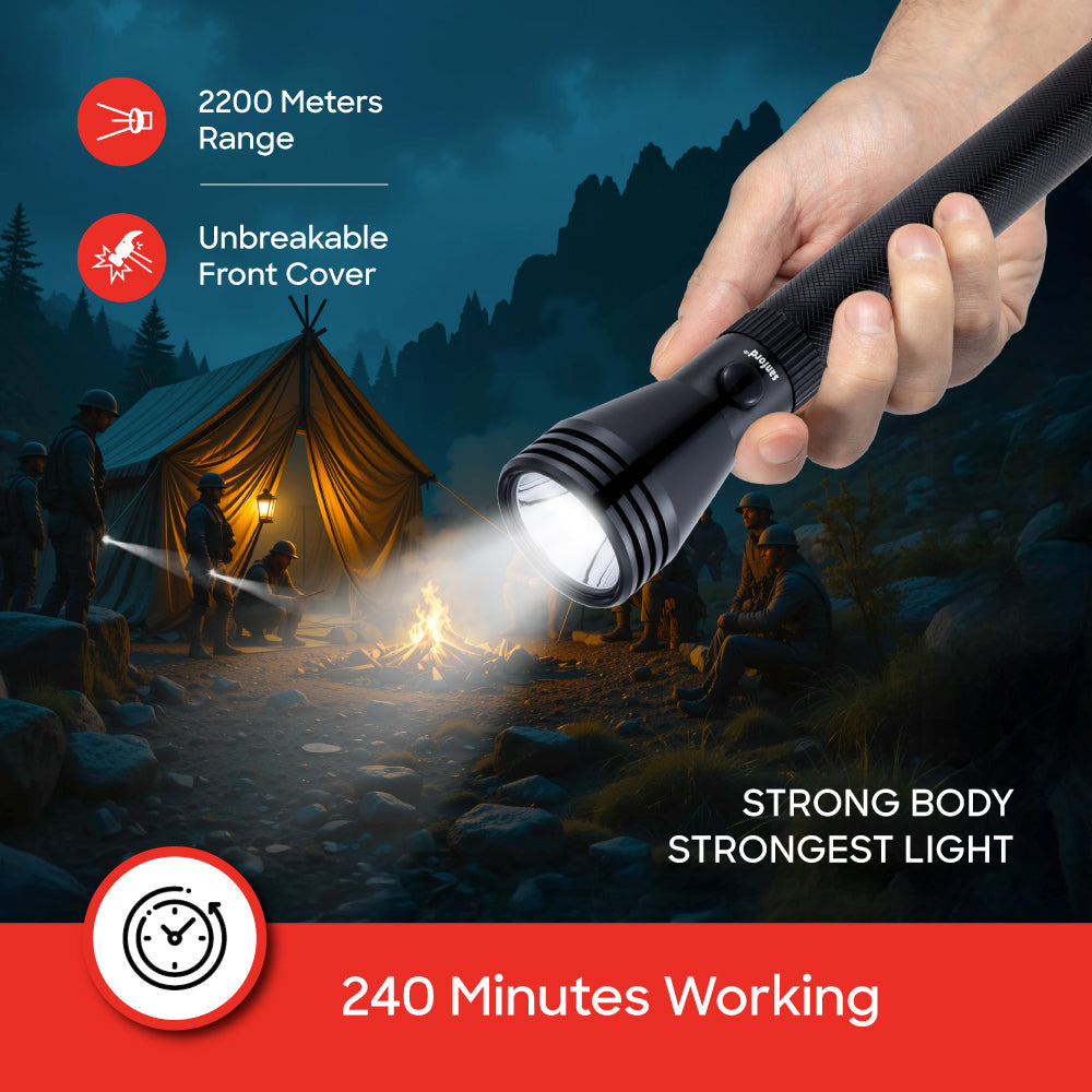 Sanford SF5836SLC flashlight 3-in-1 design features close-up
