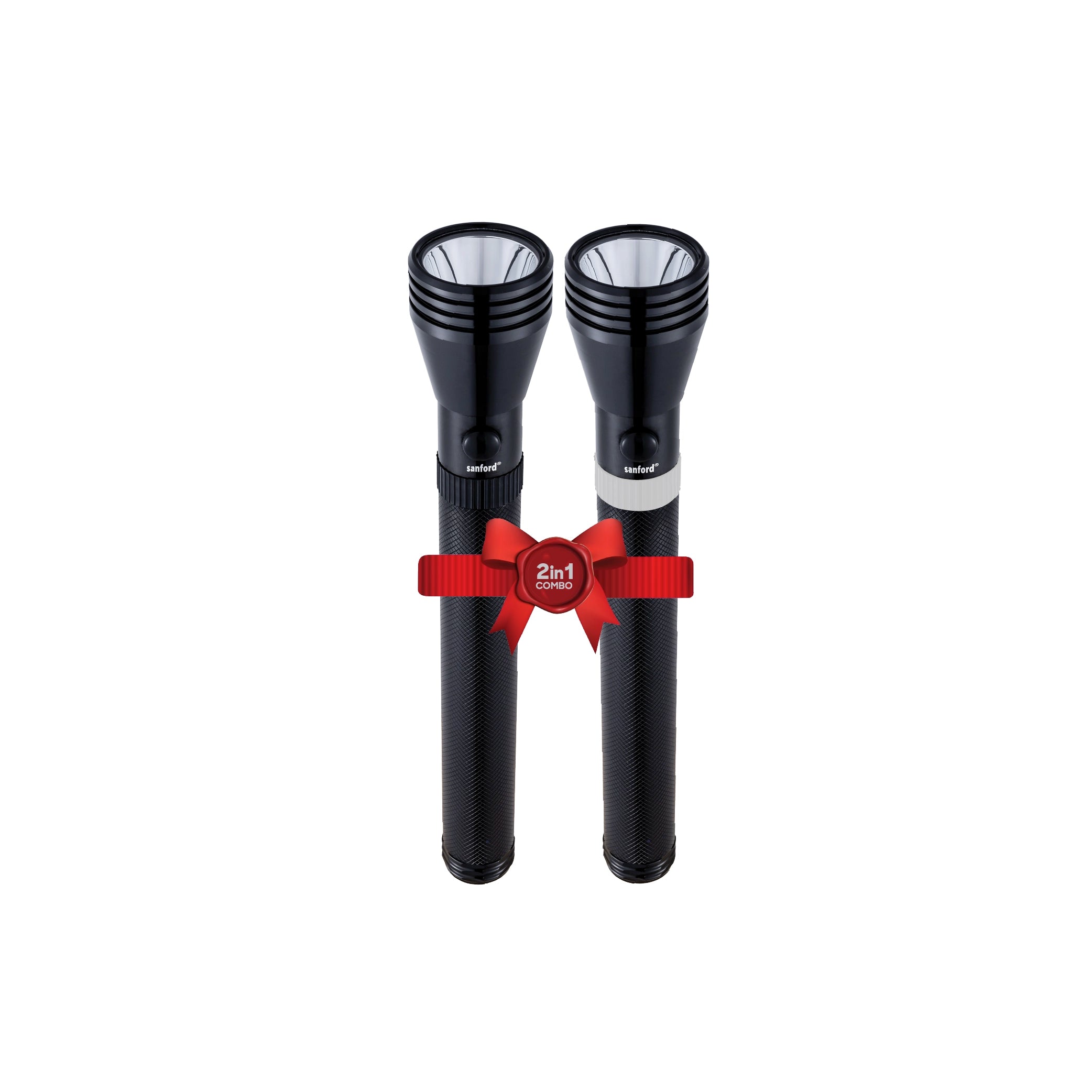 Sanford 2-in-1 Rechargeable LED Flashlight Torch Combo 5W 1800m Range CREE - SF5837SLC Sanford KSA