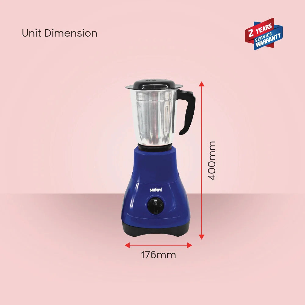 mixer grinder 2 in 1 550W stainless steel 3 speed control sanford 6