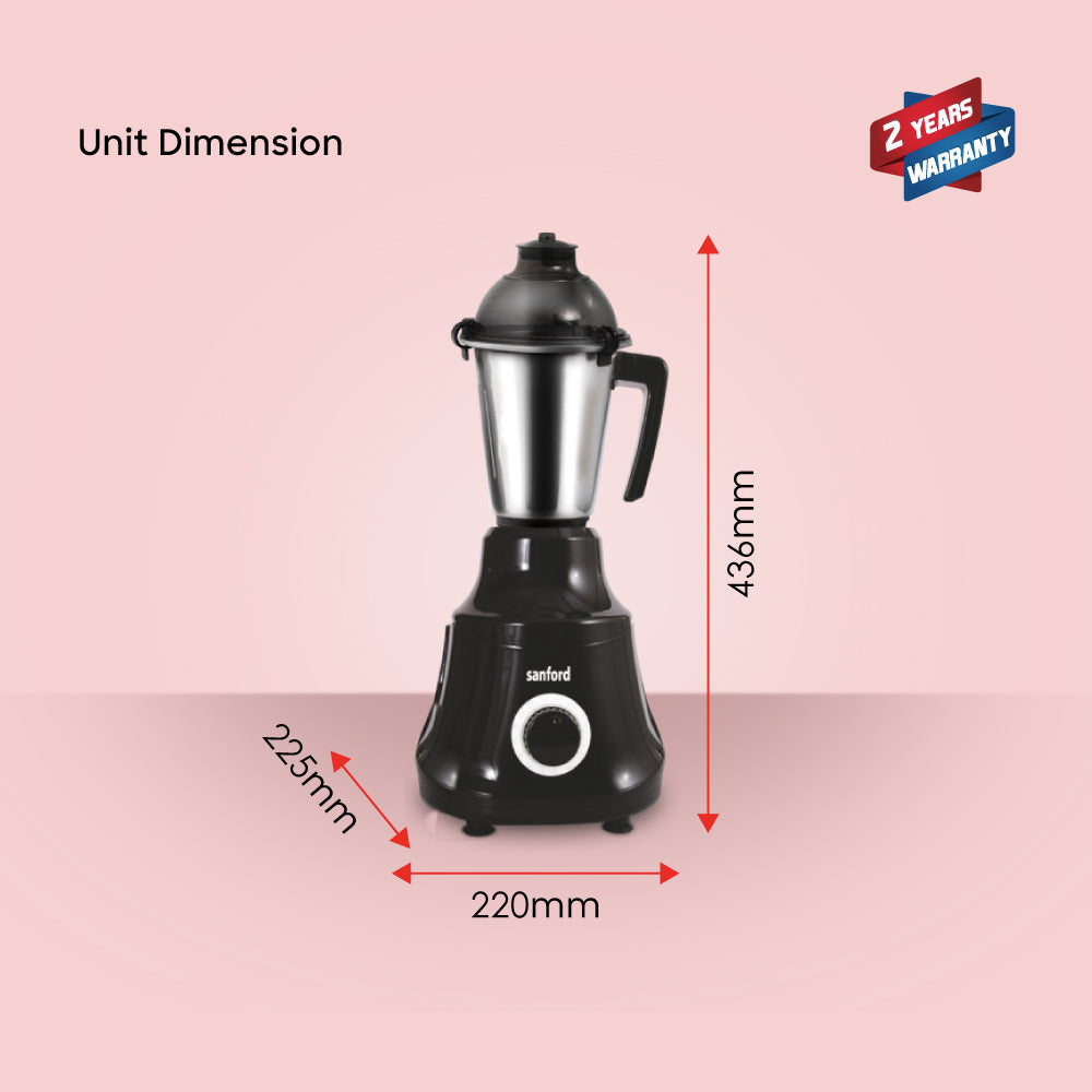 Sanford Mixer Grinder 3in1 800W 18000 RPM with 3 Jars - SF5902GM Sanford KSA