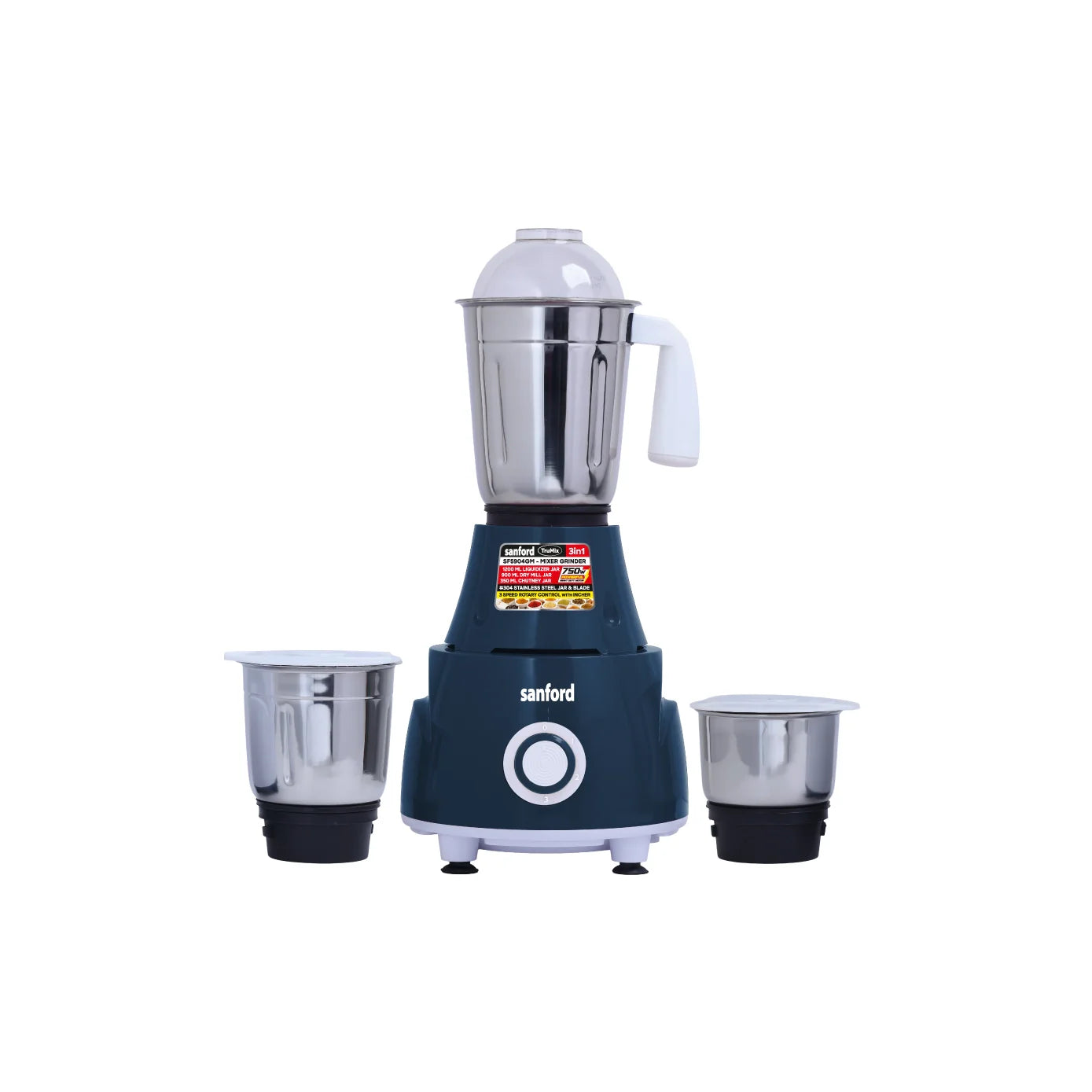 3 in 1 mixer grinder 750W stainless steel jars sanford 1