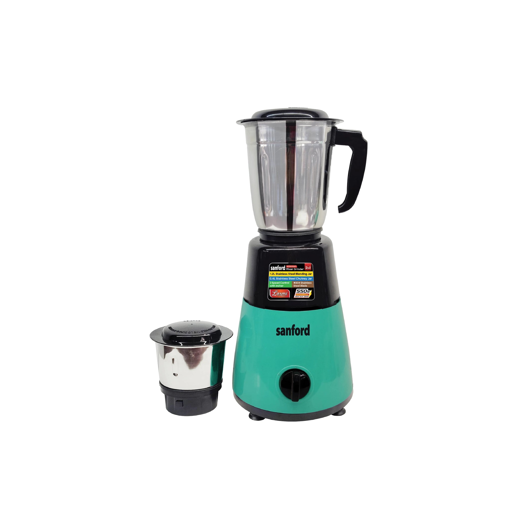 Sanford 2-in-1 Mixer Grinder 550W with Stainless Steel Jars and Copper Motor - SF5905GM Sanford KSA