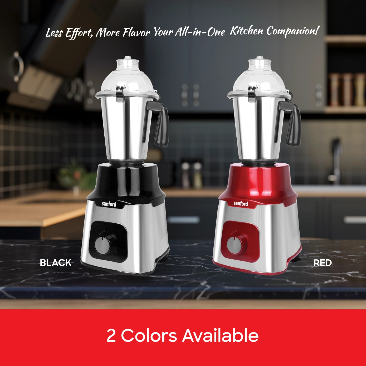 Sanford Mixer Grinder 5in1 1200W Stainless Steel Body - SF5913GM Sanford KSA