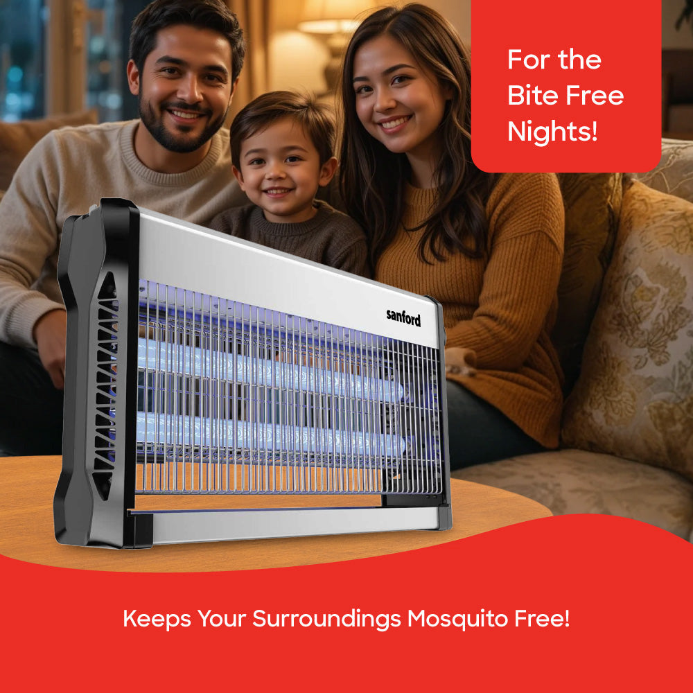 Sanford SF614IK mosquito zapper collection tray design