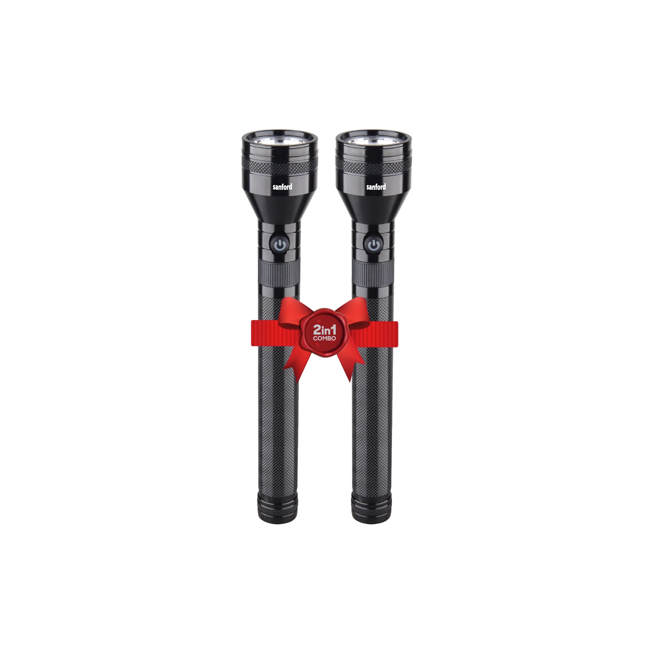 Sanford 2-in-1 Rechargeable LED Flashlight Torch Combo 10W 2500m Long Range - SF6180SLC Sanford KSA