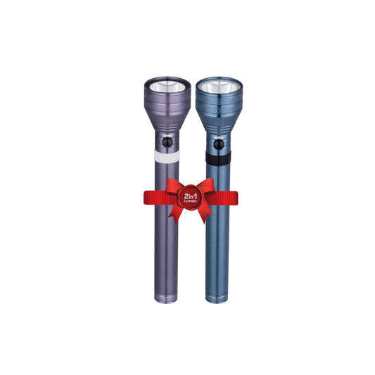 Sanford 2-in-1 Rechargeable LED Flashlight Torch Combo 7W 3200m Long Range - SF6195SLC Sanford KSA