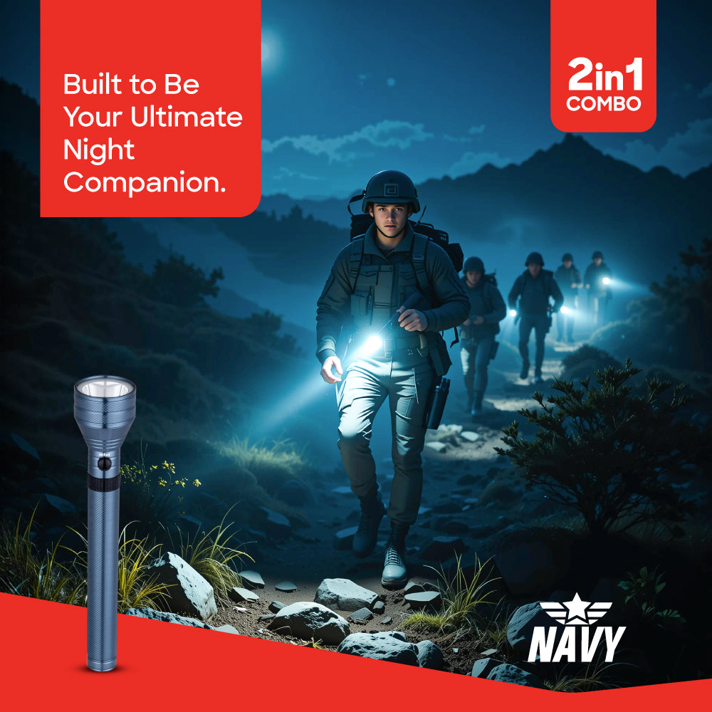 Sanford SF6195SLC rechargeable LED flashlight 3200m long range