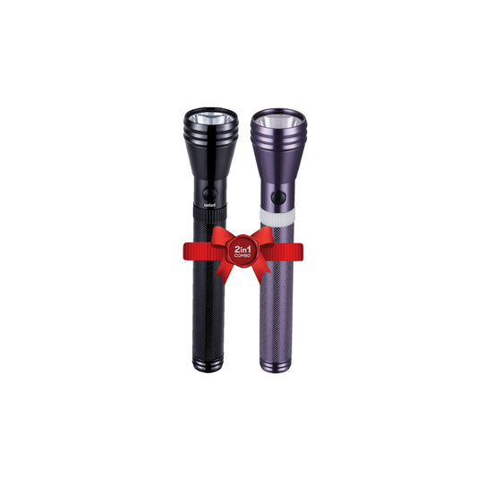 Sanford 2-in-1 Rechargeable LED Flashlight Torch Combo 5W 1800m Long Range - SF6204SLC Sanford KSA