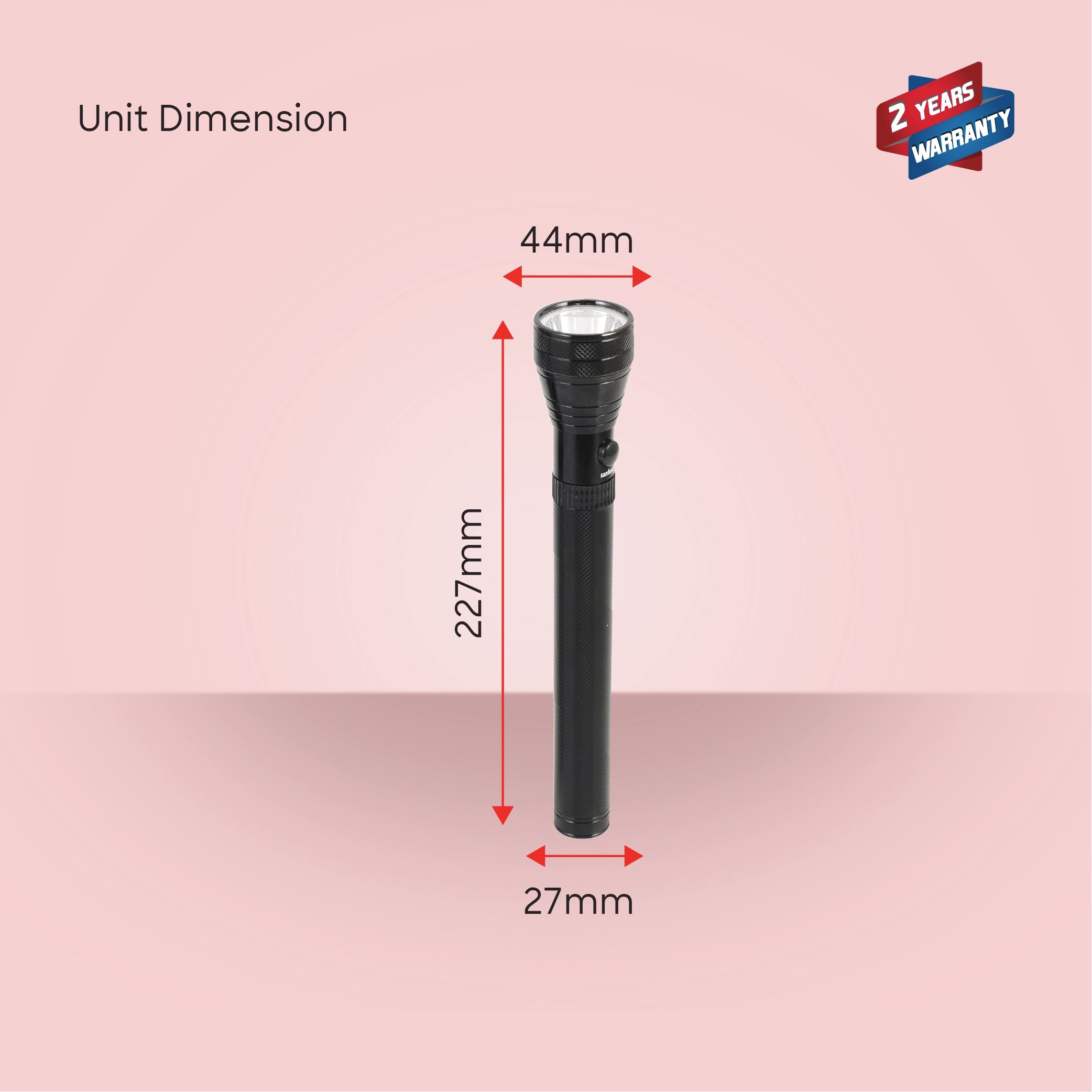 Sanford 4-in-1 Rechargeable LED Flashlight Torch Combo 5W 1800m CREE - SF6206SLC-A Sanford KSA