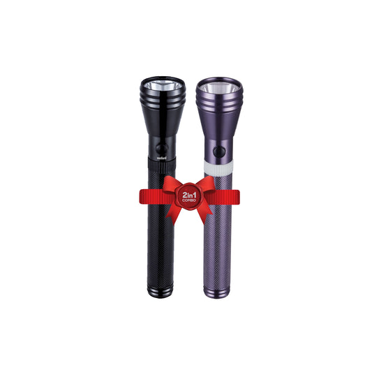 Sanford 2-in-1 Rechargeable LED Flashlight Torch Combo 5W 2200m Long Range CREE - SF6207SLC Sanford KSA