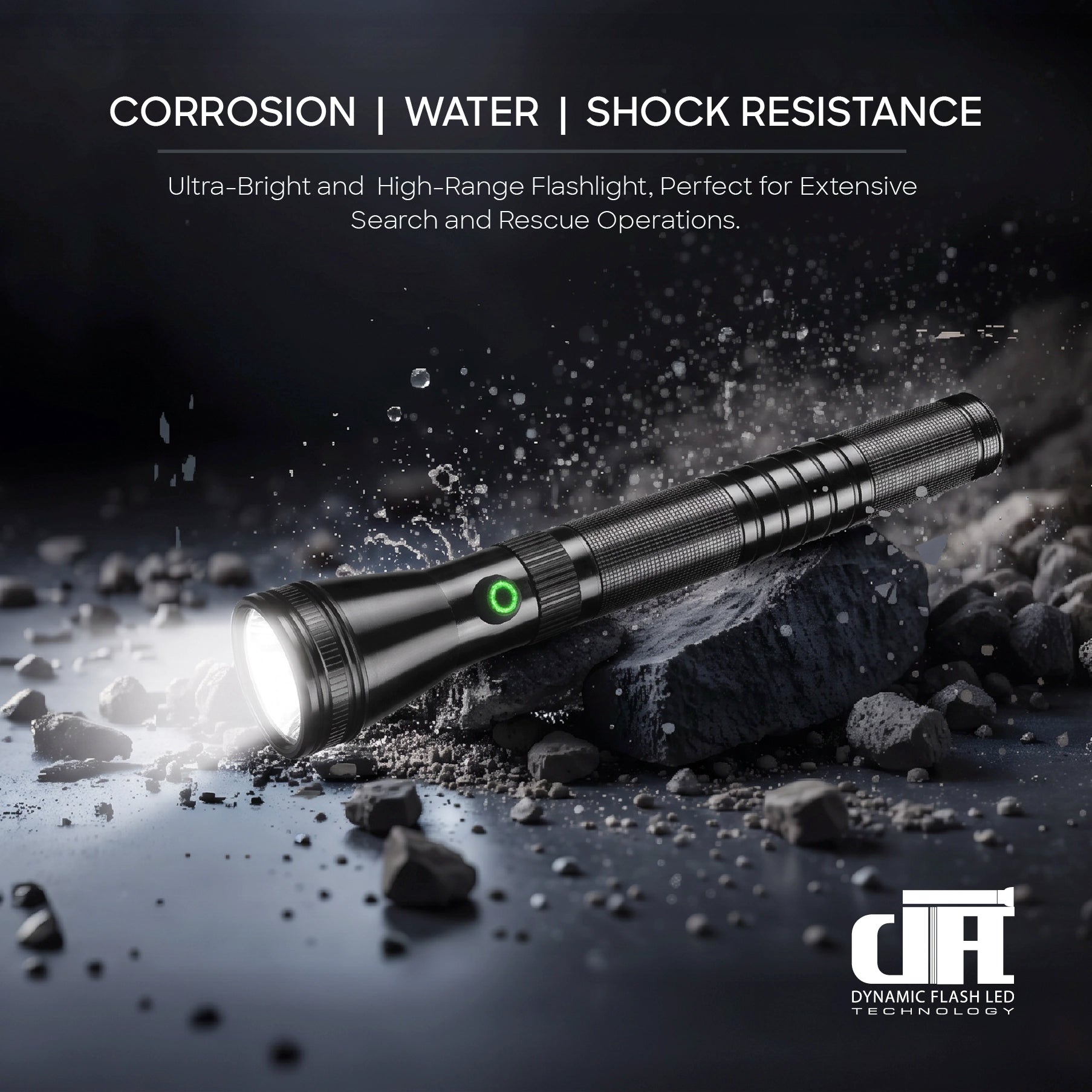 Sanford LED Search Light Combo 2 in 1 Rechargeable CREE LED - SF6207SLC Sanford KSA