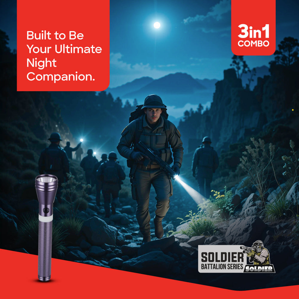rechargeable CREE LED flashlight 5W 2200m range 580 lumens sanford 2