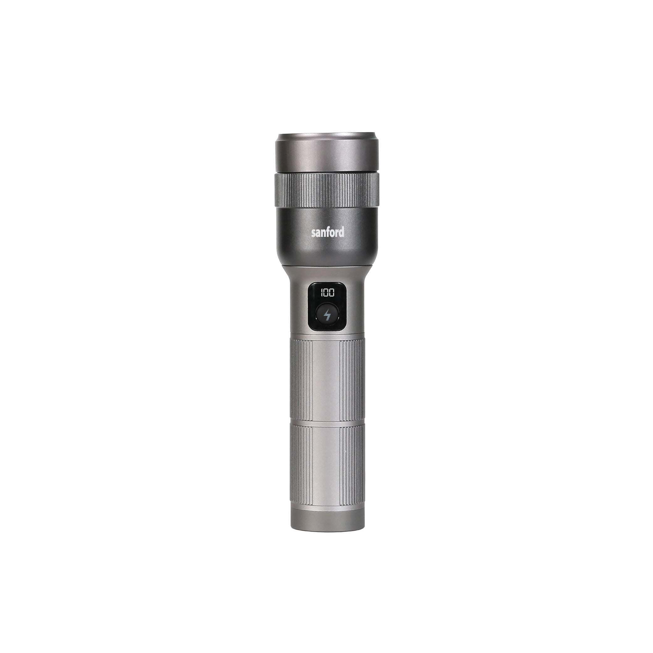 Sanford Rechargeable Flashlight Torch Zoom 5-Mode Laser LED 70W 7000 Lumens Digital Display - SF6217SL Sanford KSA