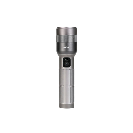 Sanford Rechargeable Flashlight Torch Zoom 5-Mode Laser LED 70W 7000 Lumens Digital Display - SF6217SL Sanford KSA