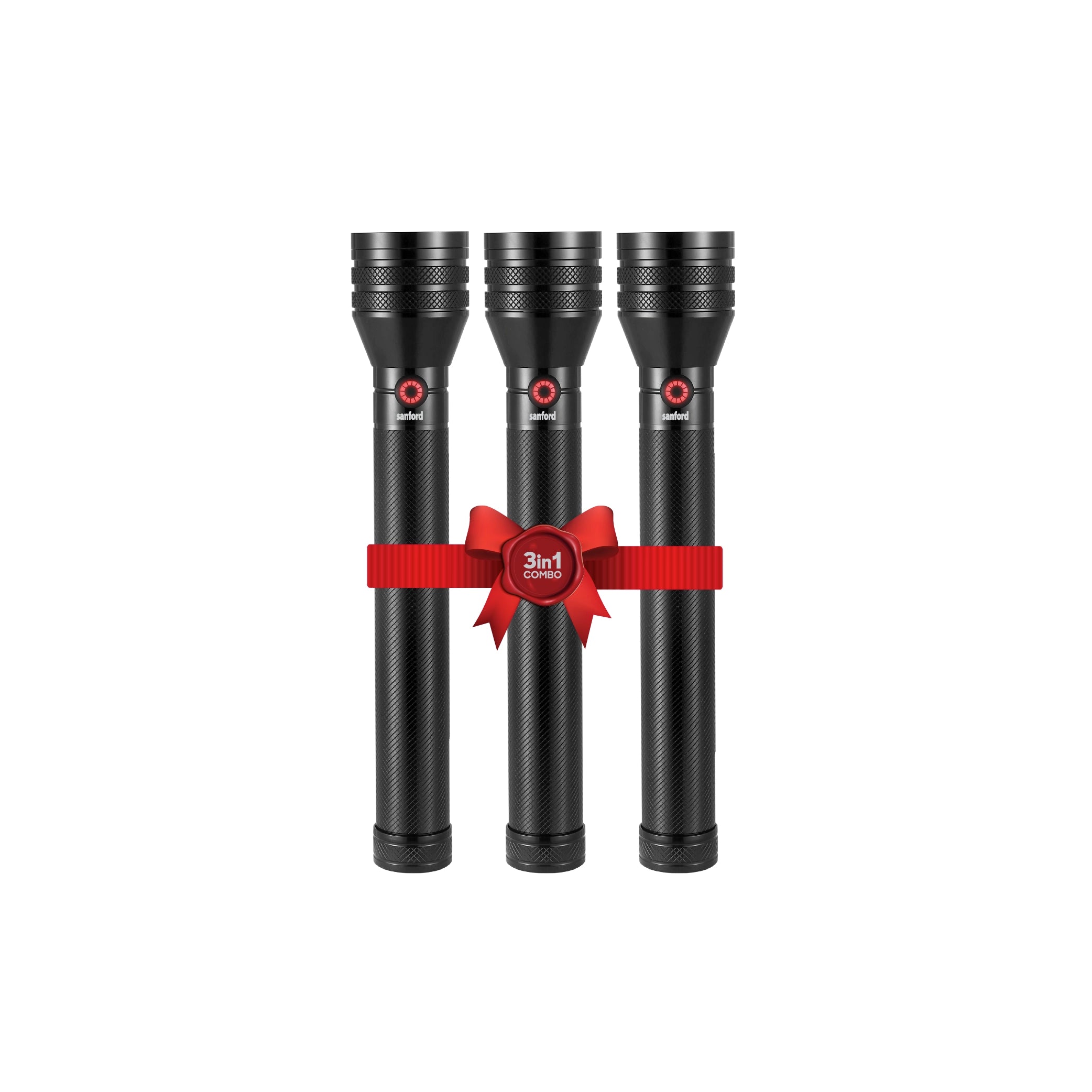 Sanford LED Flashlight Torch Combo 20W Rechargeable Zoom 3-in-1 5-Mode 2500m Range – SF6305SLC Sanford KSA