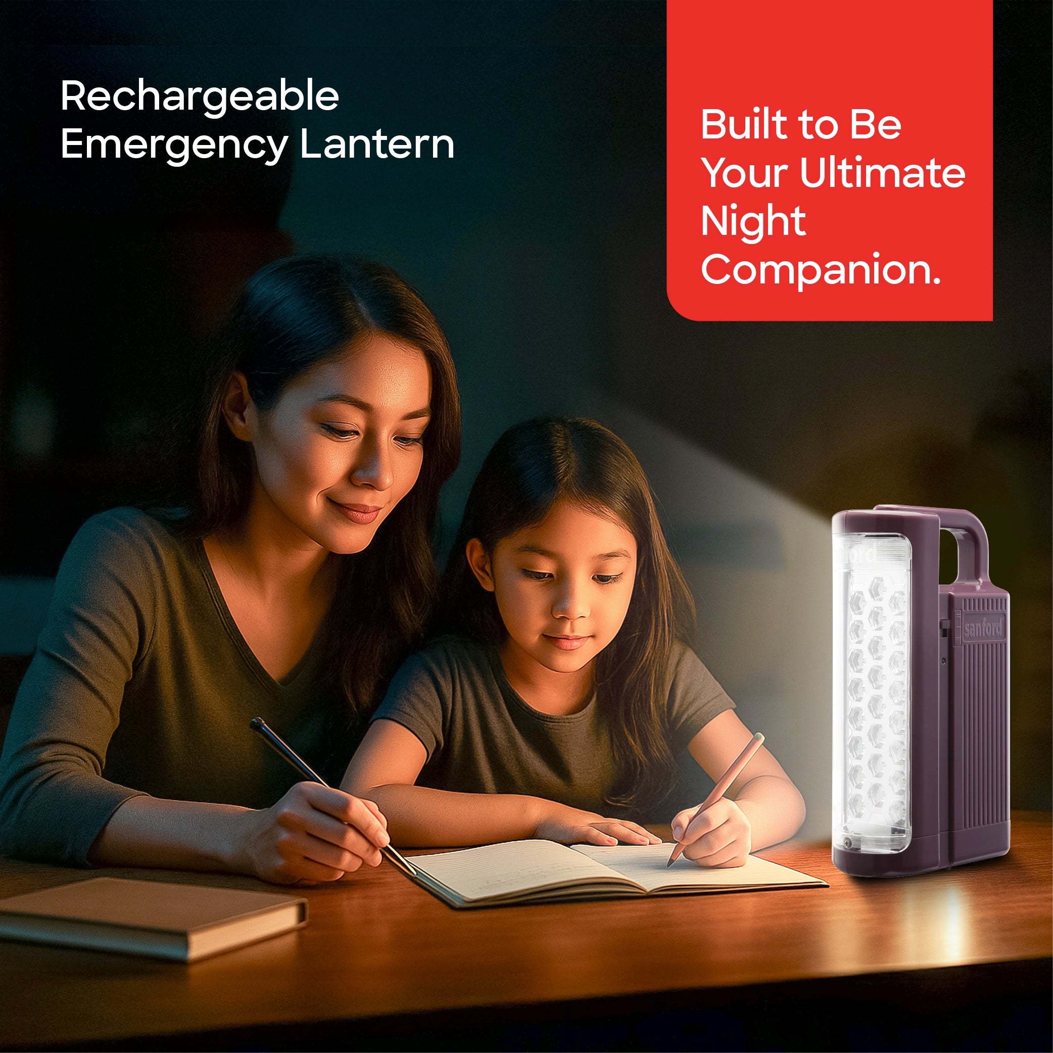 Sanford Rechargeable Emergency Lantern Combo Pack 24 SMD LED with Long Backup - SF6356ELC Sanford KSA