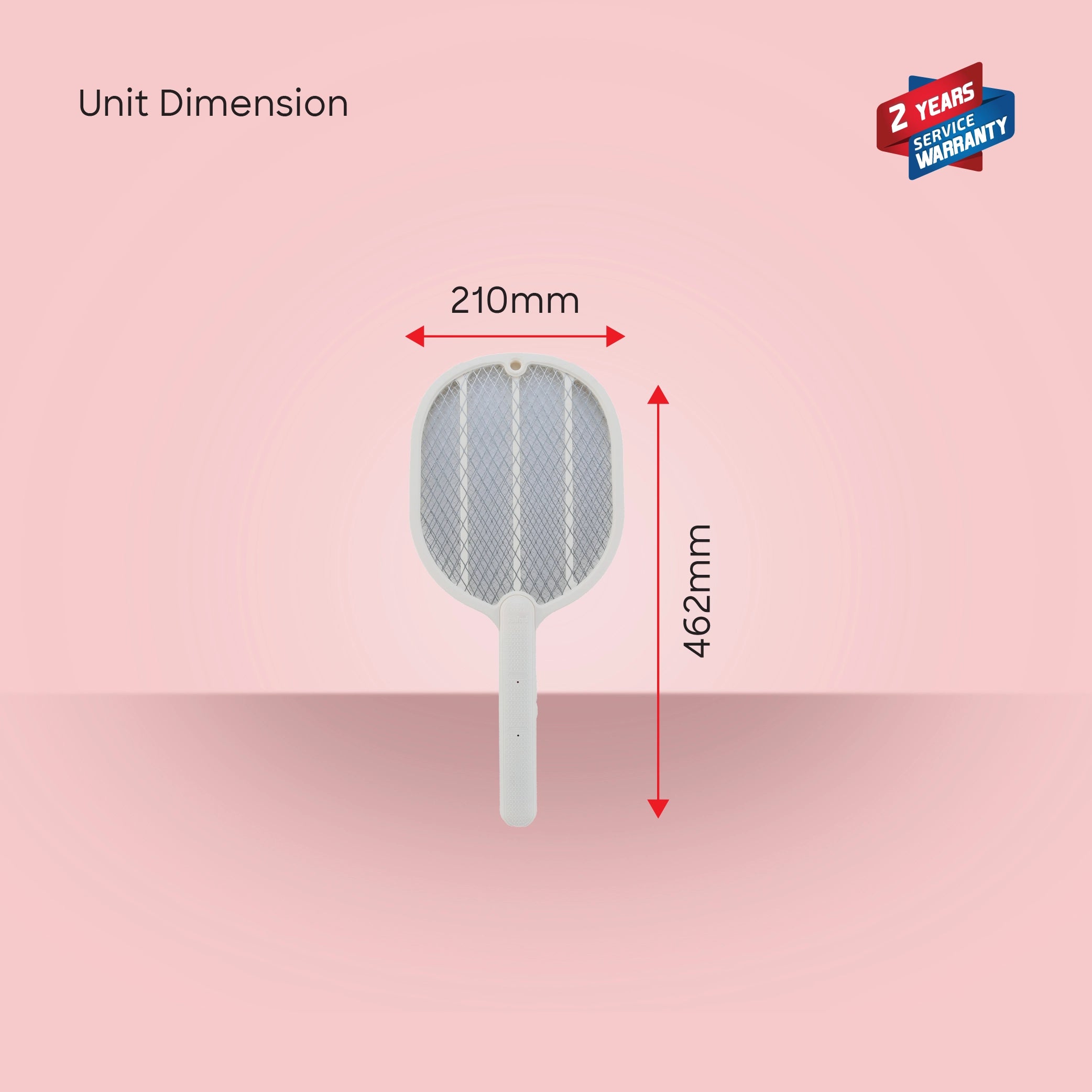 Sanford Mosquito Bat Rechargeable 3500V with USB Type-C Charging Electric Bug Zapper - SF639MK-A Sanford KSA