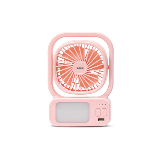 Sanford Table Fan 4-Inch Rechargeable 3600mAh with LED Light and Portable Design - SF6658RTF Sanford KSA