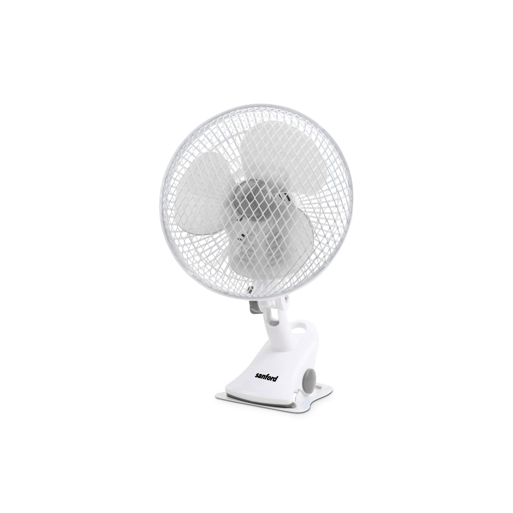 Sanford SF6660BFN clip fan 8-inch 45W main product view white background