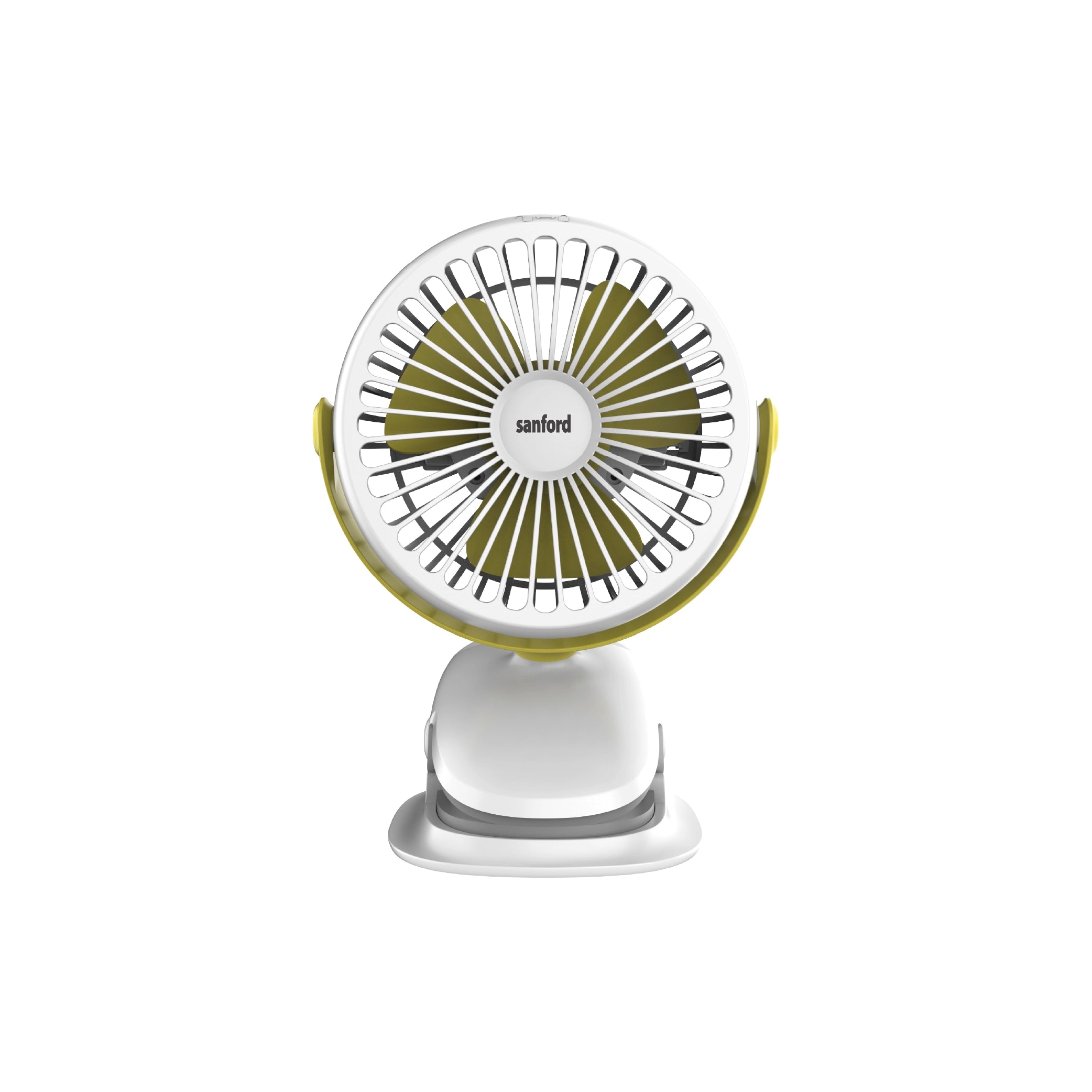 Sanford Clip Fan 4-Inch Rechargeable 2000mAh with 360° Rotation and Portable Use - SF6664PCF