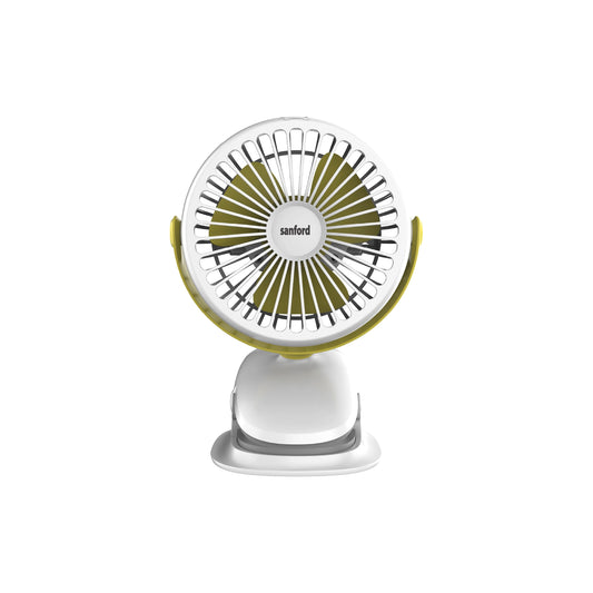 Sanford Clip Fan 4-Inch Rechargeable 2000mAh with 360° Rotation and Portable Use - SF6664PCF Sanford KSA