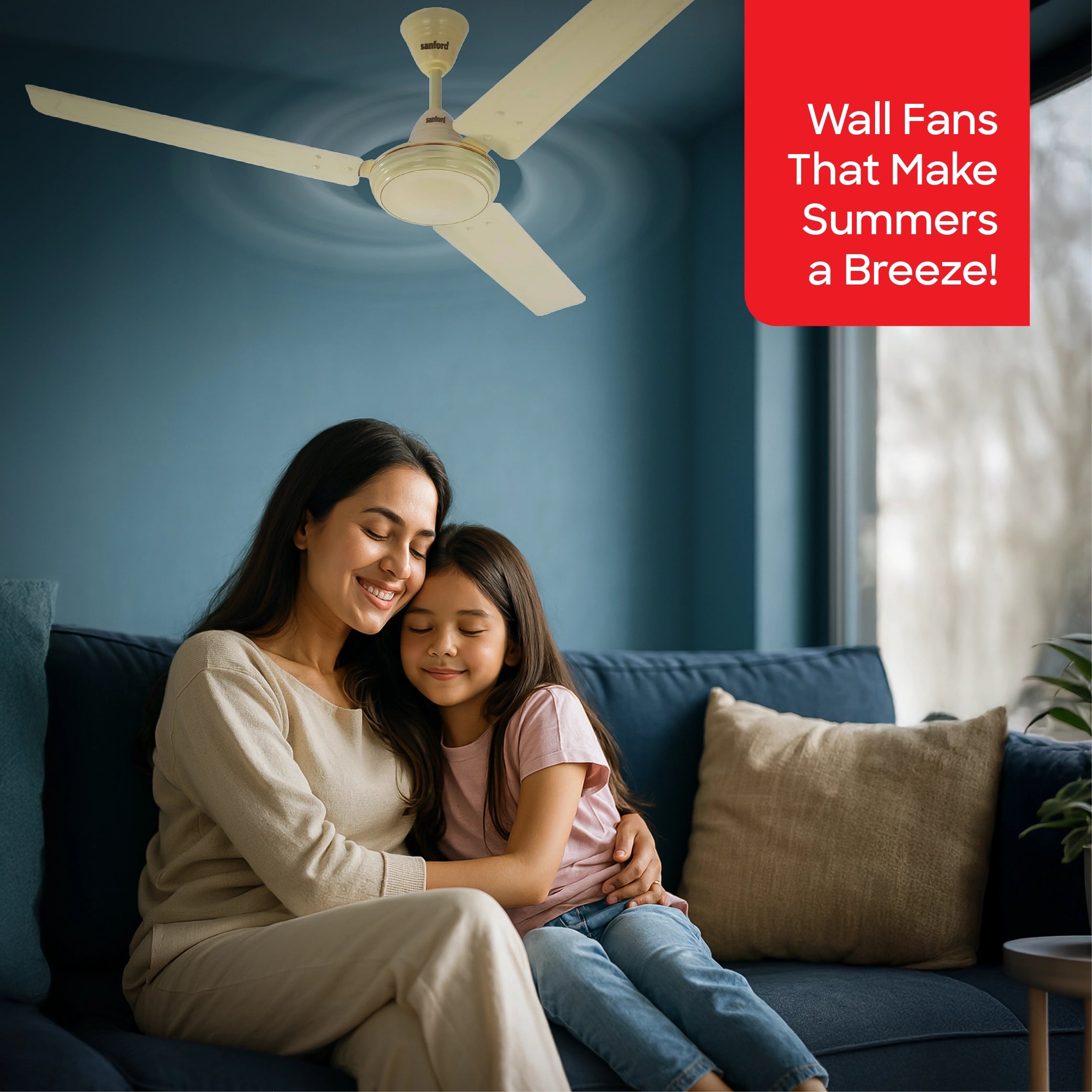 Sanford Ceiling Fan 1400mm 60W with High-Speed Performance and Wide Airflow - SF6666CFN