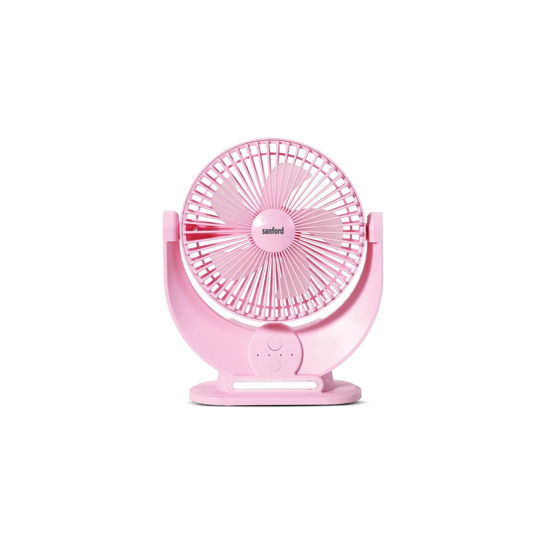 Sanford Table Fan 7-Inch Rechargeable 3600mAh with LED Light and Multi-Function Design - SF6669MFN Sanford KSA