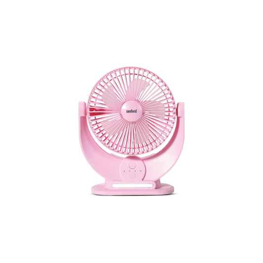 Sanford Table Fan 7-Inch Rechargeable 3600mAh with LED Light and Multi-Function Design - SF6669MFN Sanford KSA