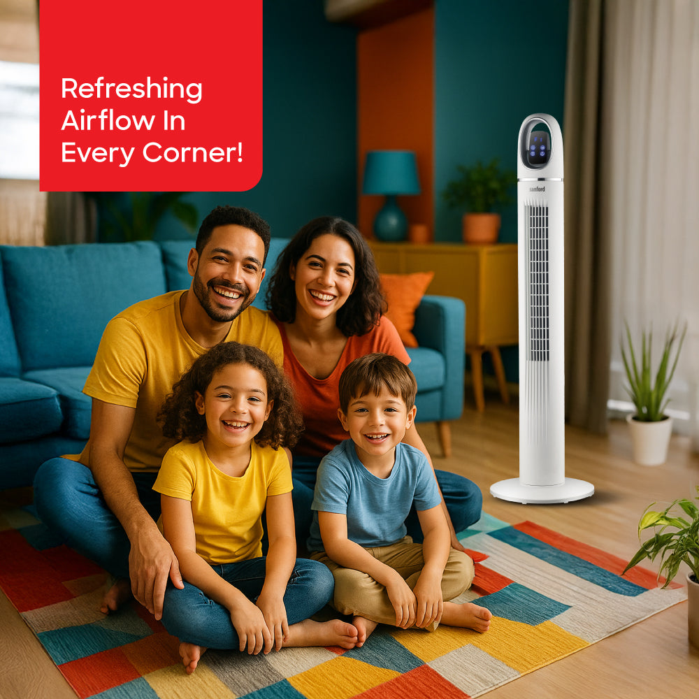 Sanford Tower Fan 45 Inch 50W 3 Speed with Remote Control - SF6701TRF Sanford KSA