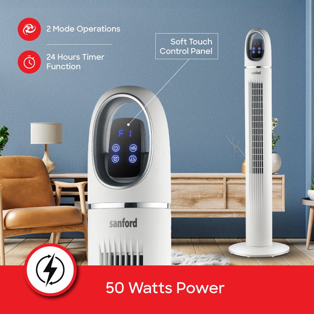 Sanford Tower Fan 45 Inch 50W 3 Speed with Remote Control - SF6701TRF Sanford KSA