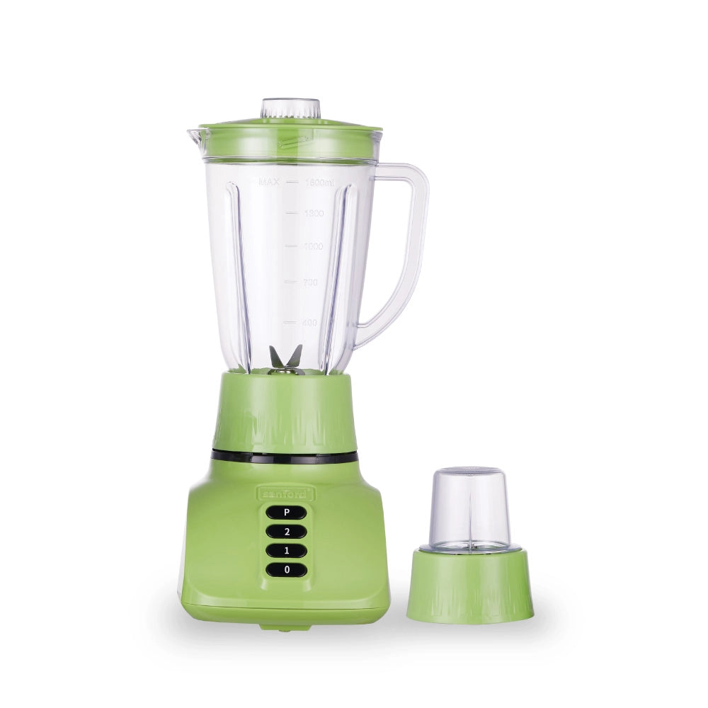 Sanford 2-in-1 Blender 1.6L 400W with Dry Mill, Stainless Steel Blades - SF6806BR Sanford KSA