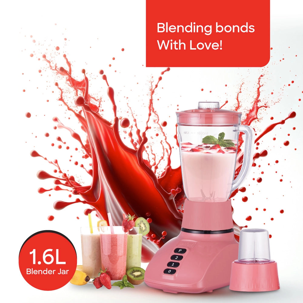 Sanford 2-in-1 Blender 1.6L 400W with Dry Mill, Stainless Steel Blades - SF6806BR