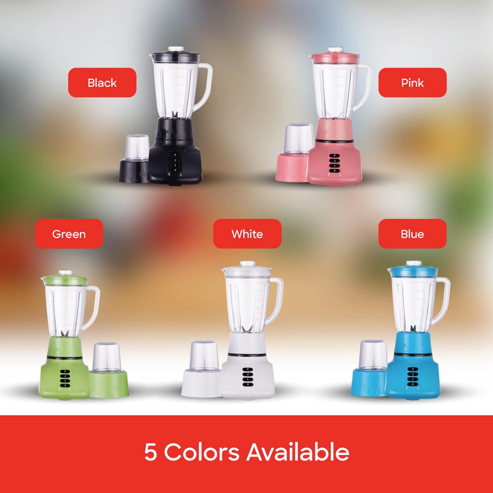 Sanford 2-in-1 Blender 1.6L 400W with Dry Mill, Stainless Steel Blades - SF6806BR Sanford KSA