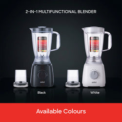 Sanford 2-in-1 Blender 1.8L 600W with Dry Mill, Stainless Steel Blades - SF6808BR