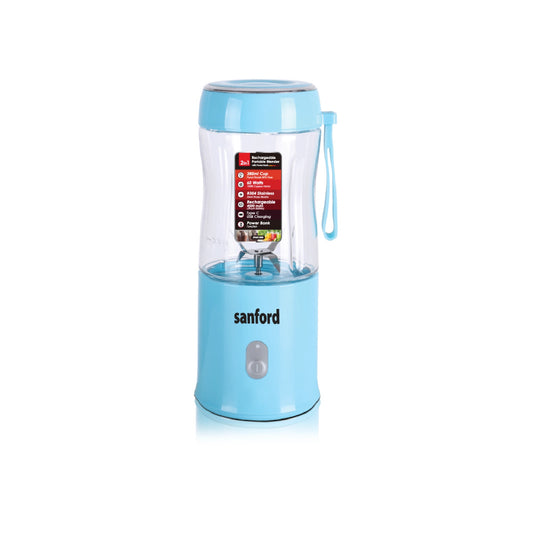 Sanford Rechargeable Portable Blender 380ml 60W with Stainless Steel Blades - SF6810BR Sanford KSA