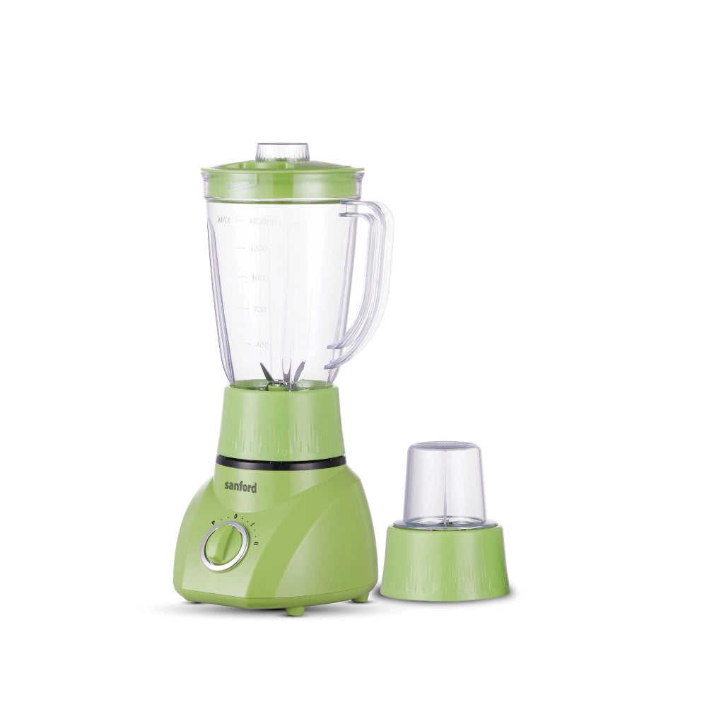 Sanford 2-in-1 Blender & Grinder 1.6L 400W with Mill Jar, Stainless Steel Blades - SF6818BR Sanford KSA