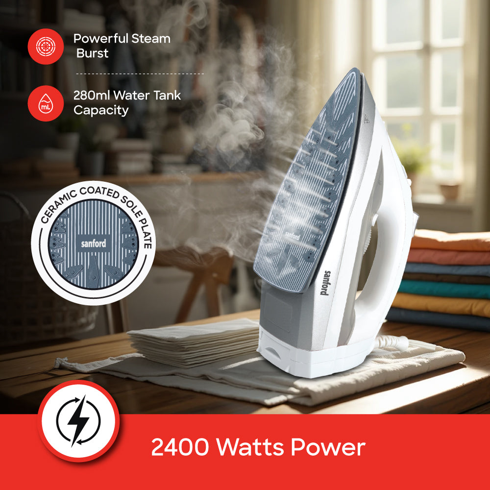Sanford SF68SI 2400W steam iron corded cordless design