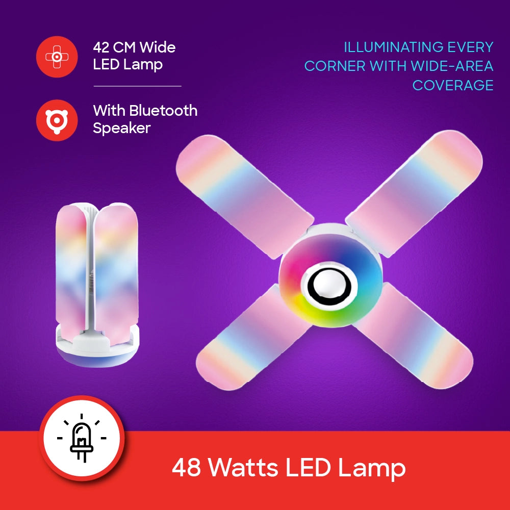 Sanford 48W RGB Ceiling Fan LED Lamp with Bluetooth Music & Remote Control - SF700FLED Sanford KSA
