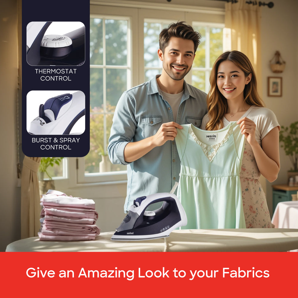 Sanford SF70CSI 2300W steam iron side profile view