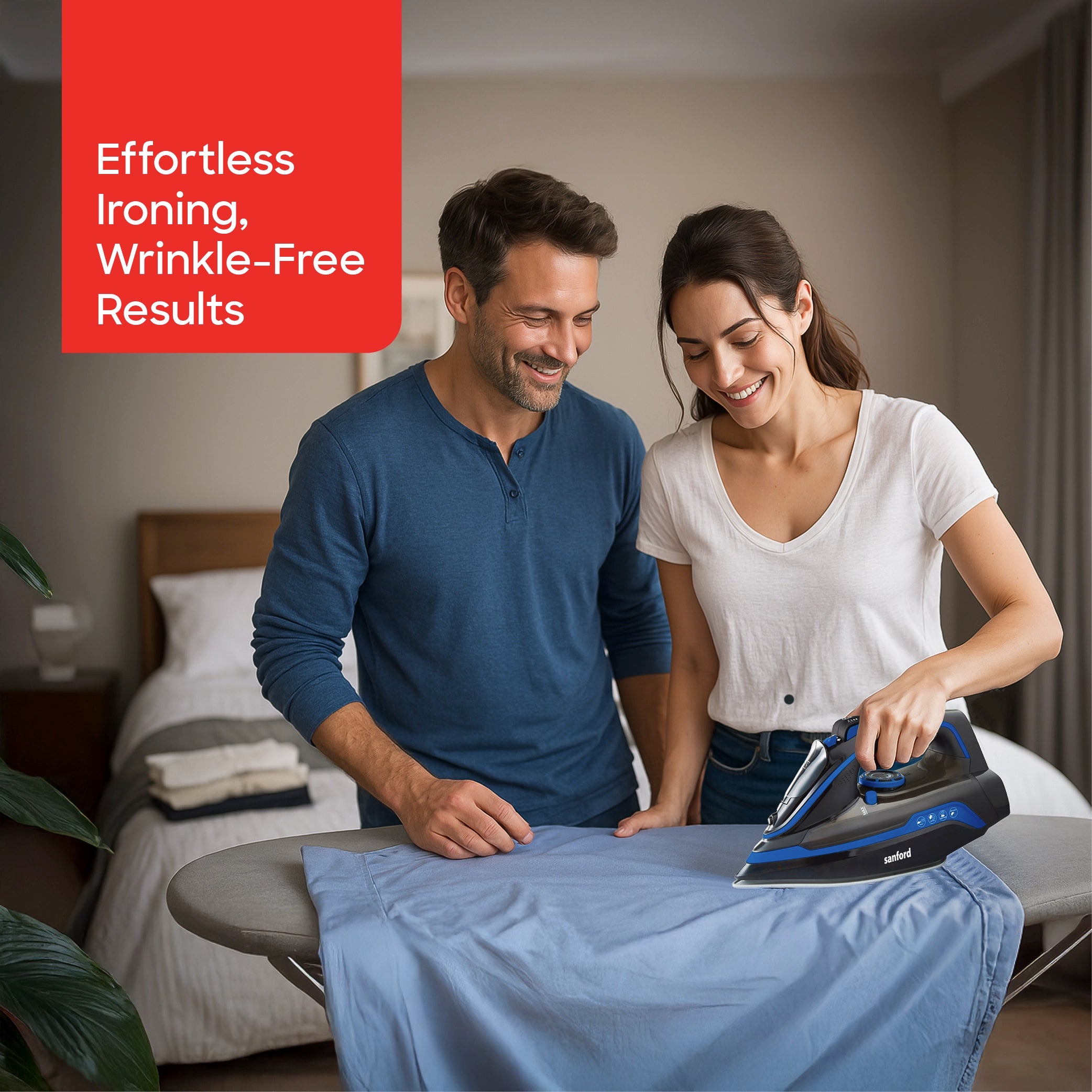 Sanford Steam Iron 2600W Cordless with Ceramic Soleplate and Adjustable Steam Control - SF79CSI Sanford KSA