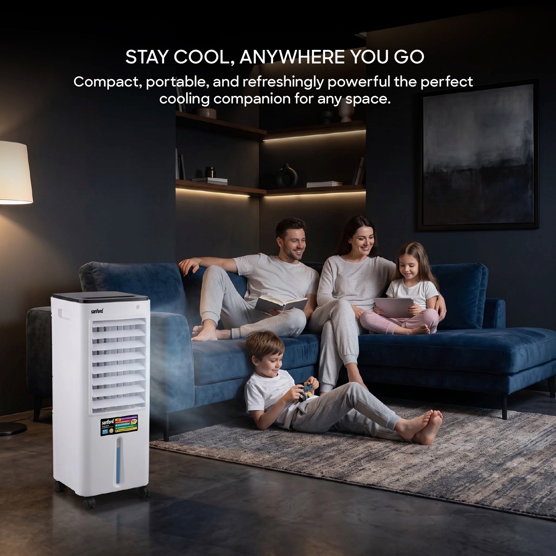 Sanford Air Cooler 3in1 17L Portable 80W with Remote Control - SF8104PAC Sanford KSA